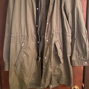 Forever 21 moss green jacket with hood